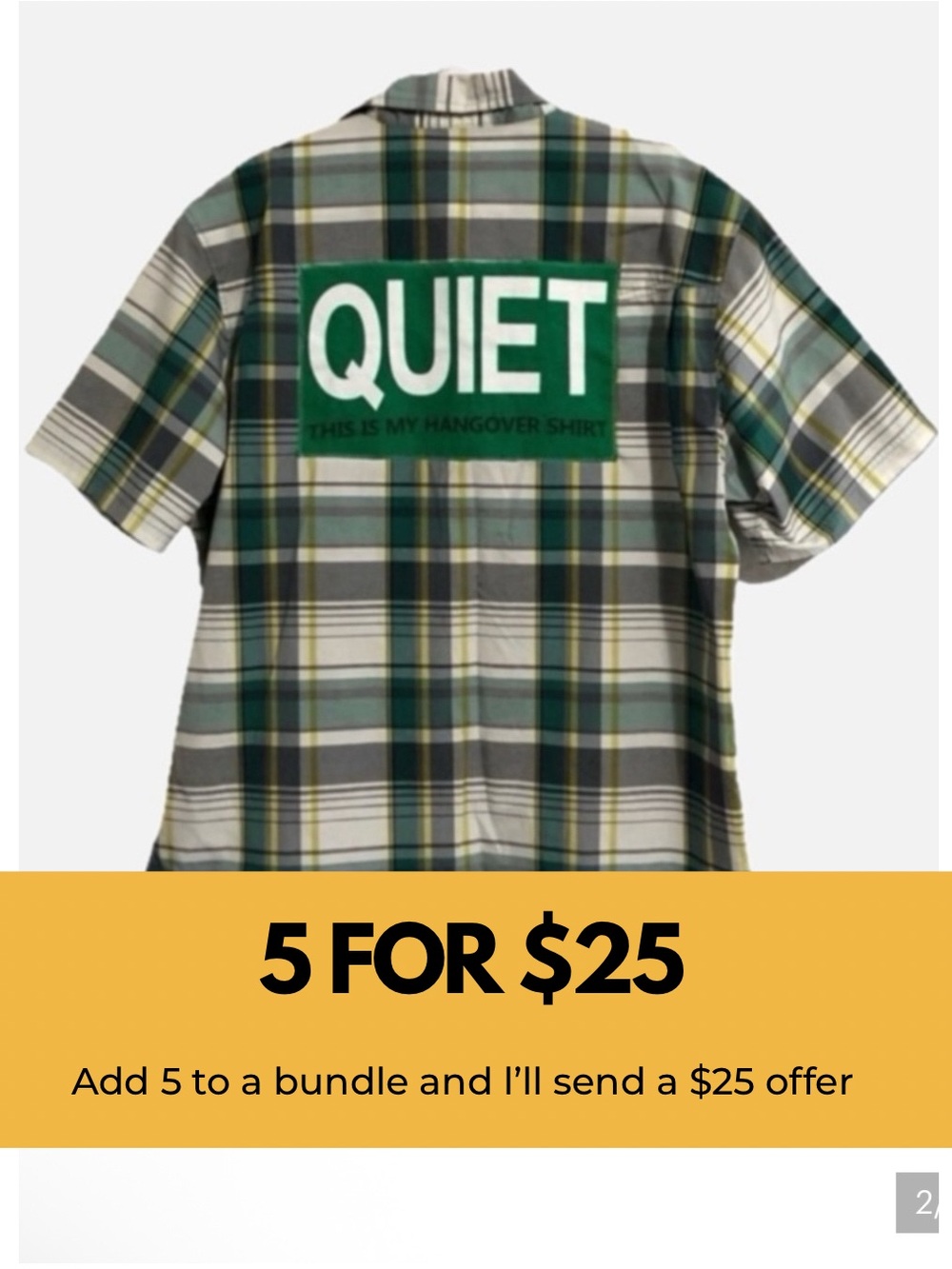 Custom “Quiet, this is my hangover shirt”